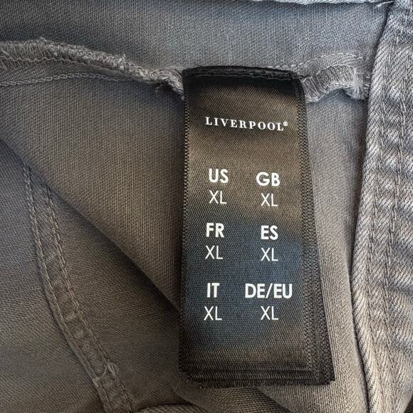 Liverpool Classic Jean Jacket Sz XL NWT Sharkshin Gray Western Stretch Casual - Picture 12 of 14